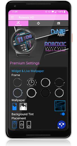Roboxic HD WatchFace Widget Live Wallpaper screenshot 5
