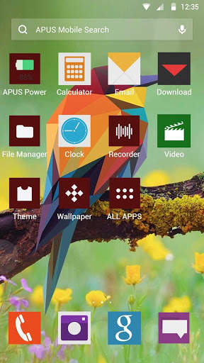 Free Colorful Lovely Bird theme for Android screenshot 2