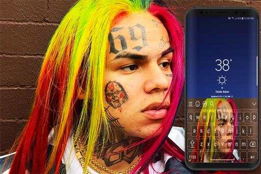 6IX9INE Keyboard Theme 2 تصوير الشاشة