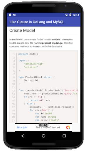 Learn GoLang and MySQL with Real Apps screenshot 7