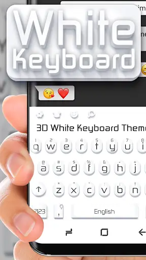 White Keyboard 2 تصوير الشاشة