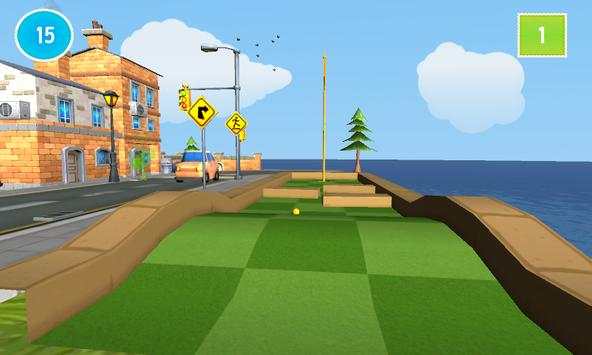 cartoon mini golf games 2 3D screenshot 2