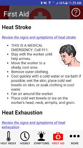 OSHA NIOSH Heat Safety Tool screenshot 3