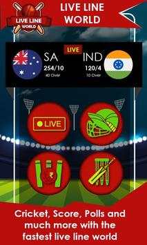 Cricket Live Line - Live Scores World's Fastest screenshot 1