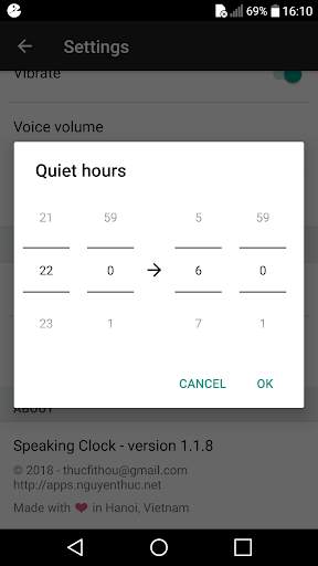 Speaking Clock - tell me the time 4 تصوير الشاشة