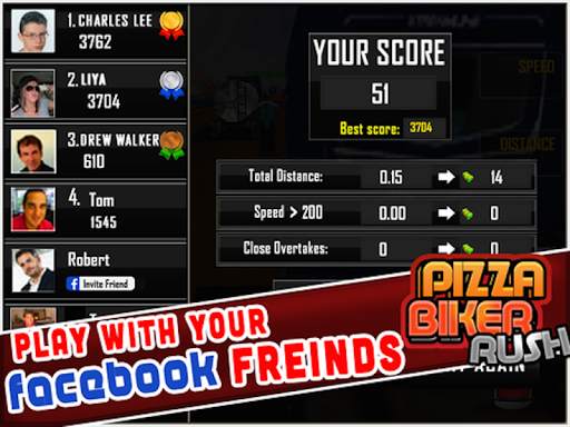 Pizza Delivery Bike Rider - 3D Racing screenshot 15