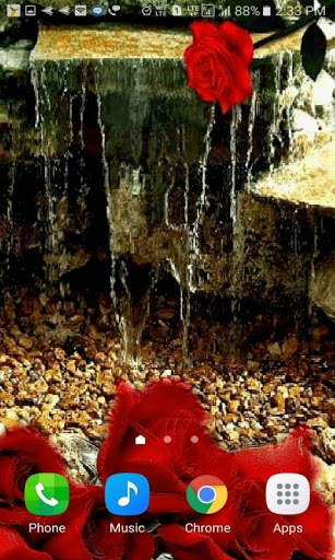 Rose Waterfall Live Wallpaper screenshot 2