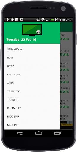 Jadwal Siaran Bola dan TV screenshot 1