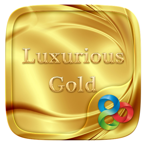 Luxurious Gold Go Launcher Theme icon