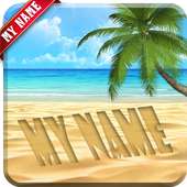 My Name Wallpaper On Sand logo