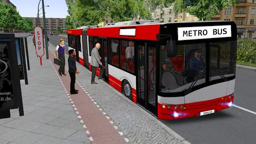 Jogo de ônibus do metrô: City Bus Drive Simulator screenshot 1