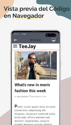TrebEdit - Editor HTML móvil screenshot 3