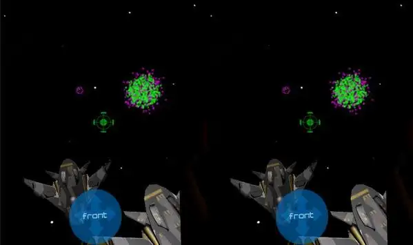 VR Space Shoot - for phones without a gyroscope screenshot 2