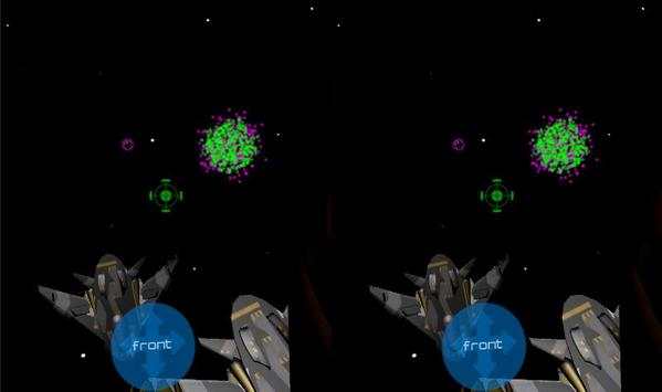 VR Space Shoot - for phones without a gyroscope screenshot 2
