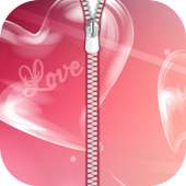 Love Zipper Lock Screen