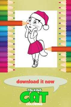 Talking Cat Coloring Game screenshot 3