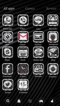 Silvery MetalGo Launcher Theme screenshot 2