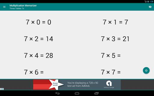 Multiplication Memorizer screenshot 19
