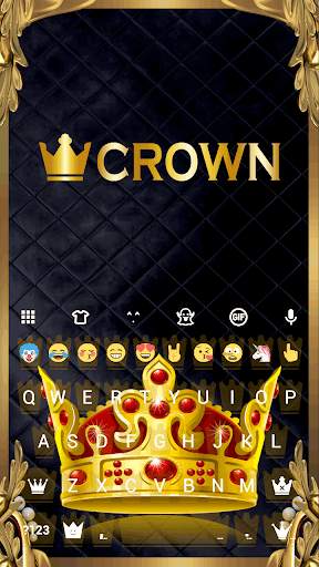 Crown Emoji Keyboard स्क्रीनशॉट 1
