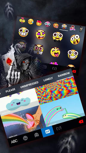 Skull Reaper Gun Keyboard Theme screenshot 5