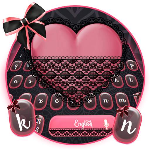 Black Lace Heart Theme 10001005