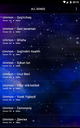 Ummon qo'shiqlari 2020 screenshot 3