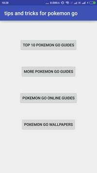 Tips and tricks for Pokemon go screenshot 1