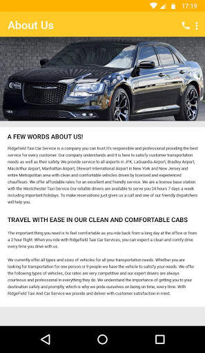 Ridgefield Taxi Car Service screenshot 3