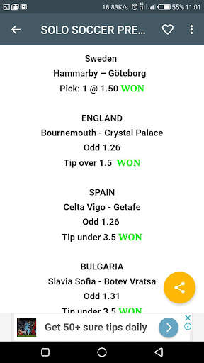 SOLO SOCCER PREDICTIONS screenshot 2