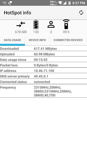 HotSpot info for Jio screenshot 1