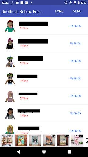 Unofficial Roblox Friends List screenshot 4