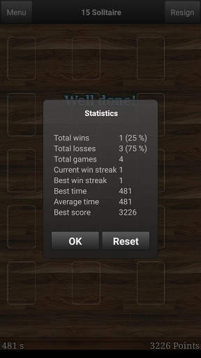 15 Solitaire Free screenshot 8