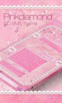 GO SMS PINK DIAMOND THEME screenshot 1
