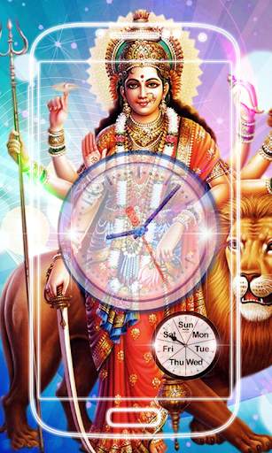 Durga Devi Clock Live Wallpaper screenshot 5
