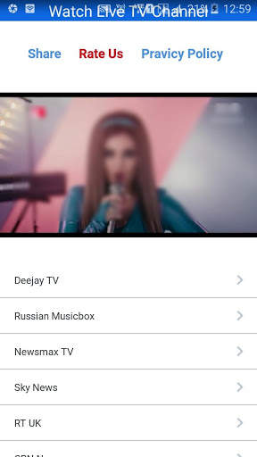 Live TV - Free M3u IPTV Player screenshot 1