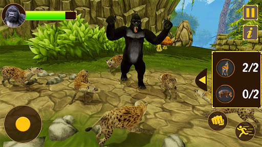 The Angry Gorilla Hunter- Wild Animal Attack Games screenshot 4