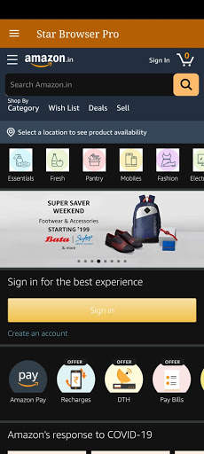 STAR BROWSER PRO screenshot 2