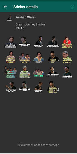 Bollywood Stickers For WhatsApp - WASticker screenshot 4
