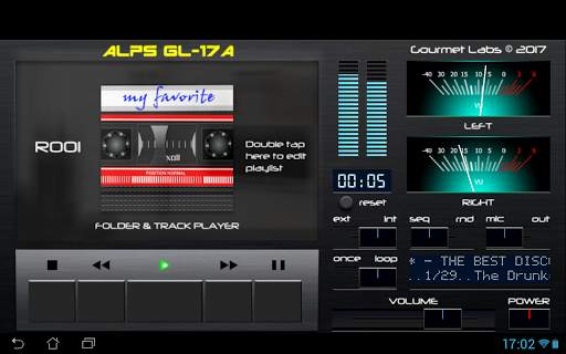 Alps GL-17A folder player vintage VU-meter deck screenshot 9