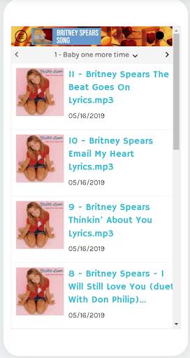 Britney Spears Song screenshot 1