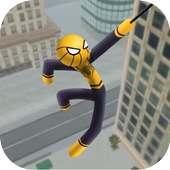 Spider Stick Hero Rope Vice City logo