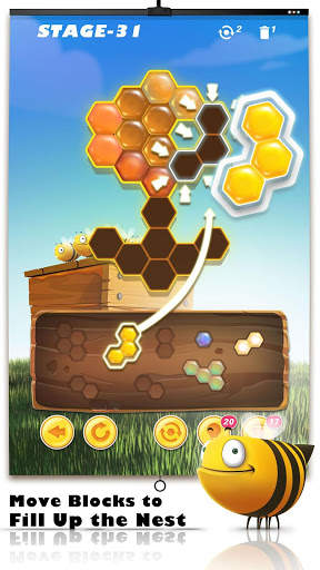 Bee Nest Puzzle - Hexagon Block Games, 3000 Jigsaw screenshot 2