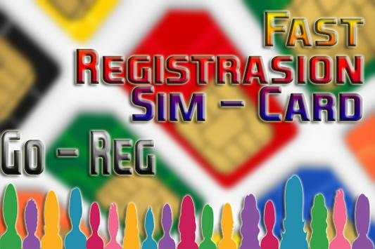 Sim Card Fast Registration Application: Go - Reg screenshot 1