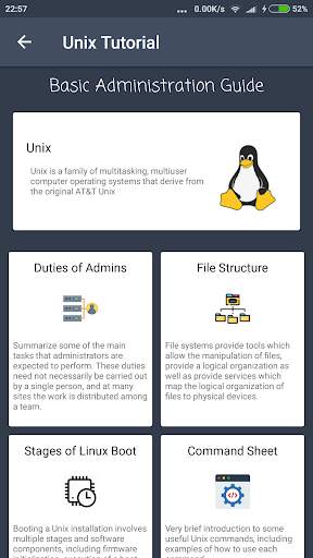 Unix Tutorial screenshot 3