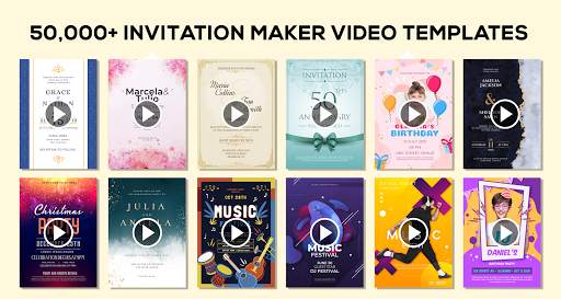 Invitation Video Maker- Video Ecards Invites Maker screenshot 1