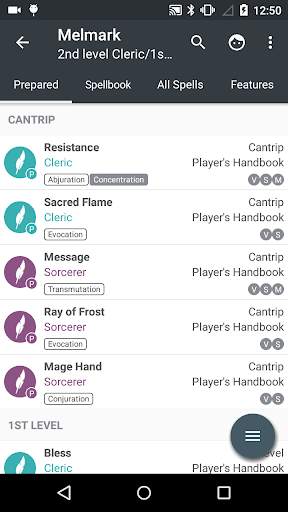 5th Edition Spellbook screenshot 4