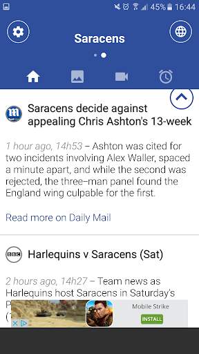 Rugby News – Rugby Addict screenshot 1