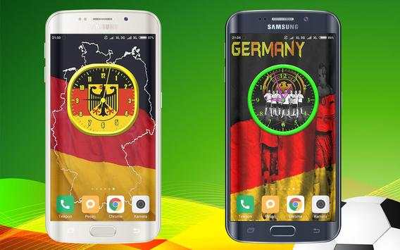 Germany Football Wallpaper Clock Live скриншот 2
