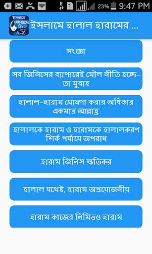 ইসলামে হালাল-হারামের বিধান (প্রথম খন্ড) скриншот 3
