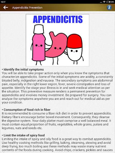 Appendix Diet Foods Help Tips скриншот 15